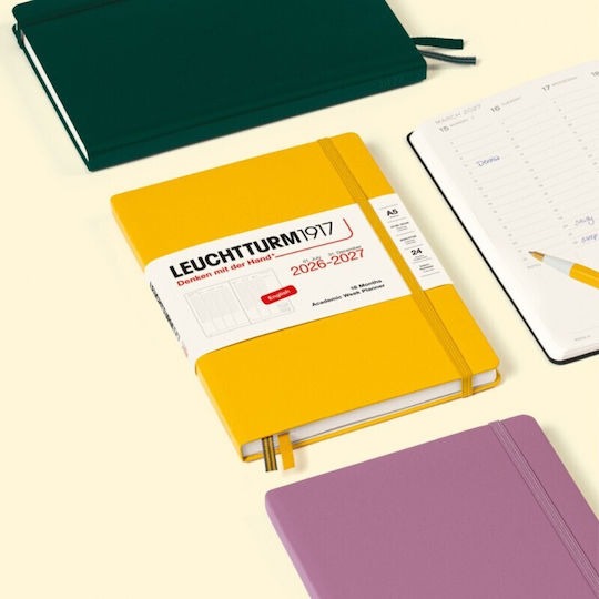 18m Week Planner Notebook 2026-2027 A5 Hardcover Sunflower Leuchtturm 1917 4070292003450