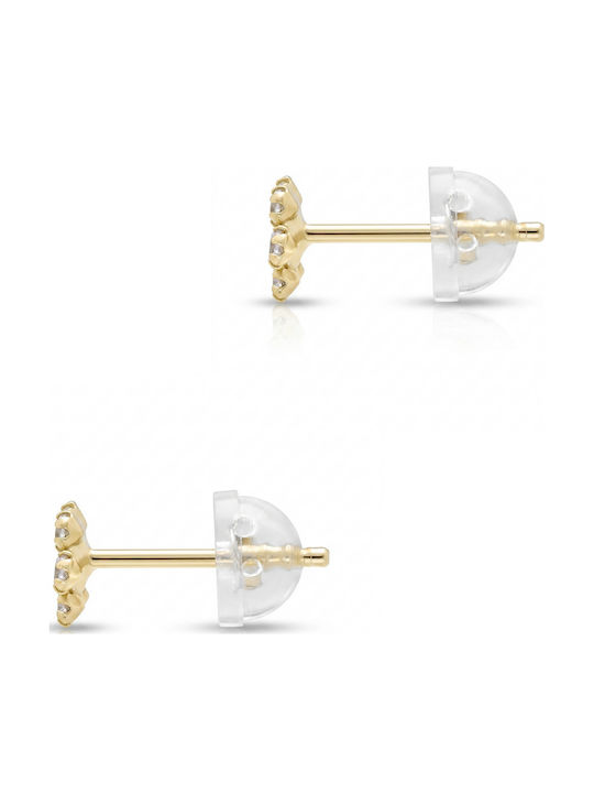 Kiriakos Gofas 14K Gold Ohrringe mit Steinen Kiriakos Gofas 14K Gold Ohrringe mit Steinen