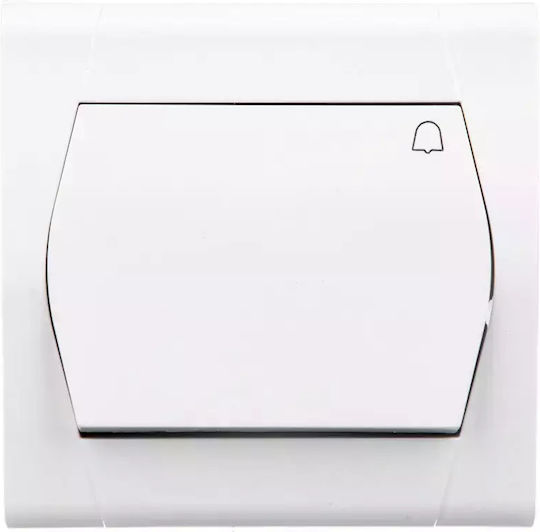 Elektro Plast Recessed Wall Switch Lighting One-Way with Frame White