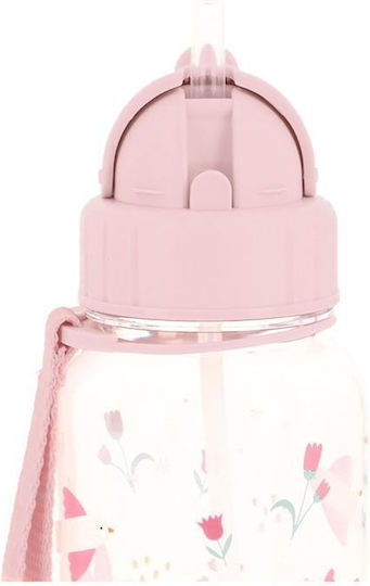 Tutete Kids Plastic Water Bottle With Straw 500ml