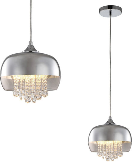 Eko Light Luna Lustră Suspendată Argintiu Eko Light Luna Lustră Suspendată Argintiu