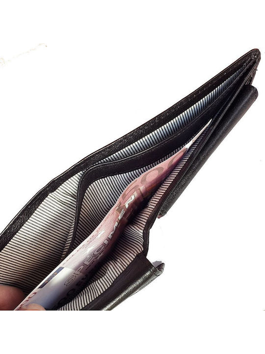 Leather Men's Wallet With RFID Black