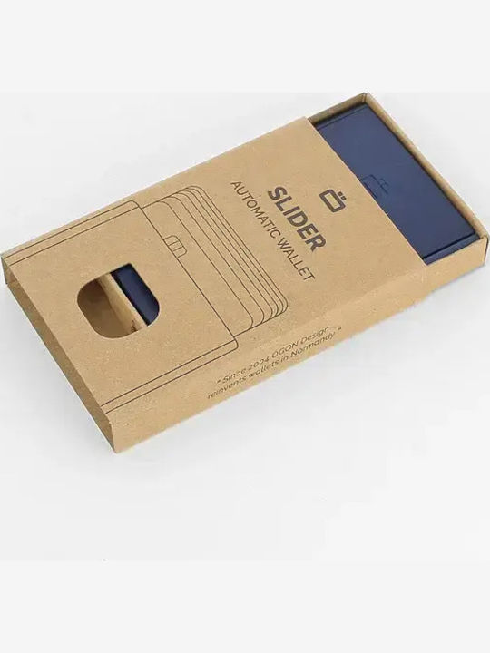 Men's Card Wallet with RFID Blue
