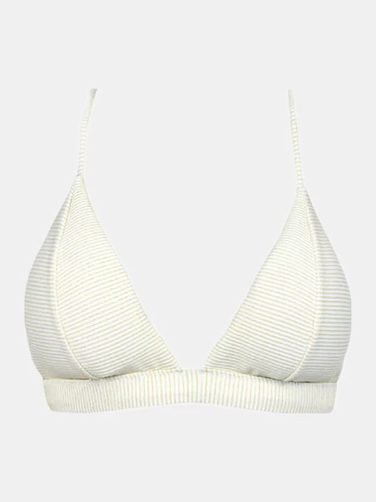 Sports Triangle Bikini Top White Lurex Size XL Sports Triangle Bikini Top White Lurex Size XL