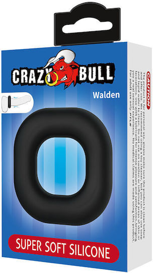 Crazy Bull Walden Super Soft Silicone Cock Ring Black
