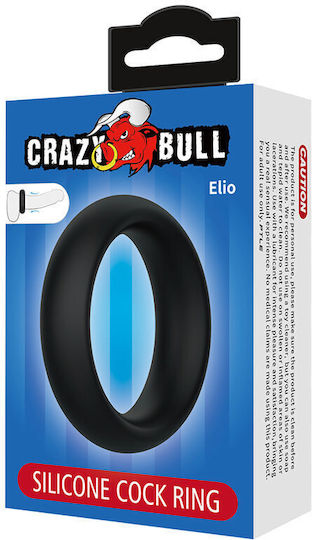 Crazy Bull Elio Silicone Cock Ring Black