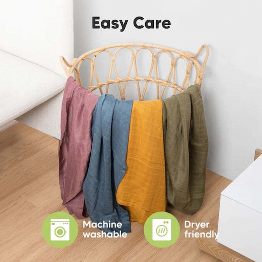 Kea Babies Swaddle Blanket Ecru 120x120cm 4 Pieces