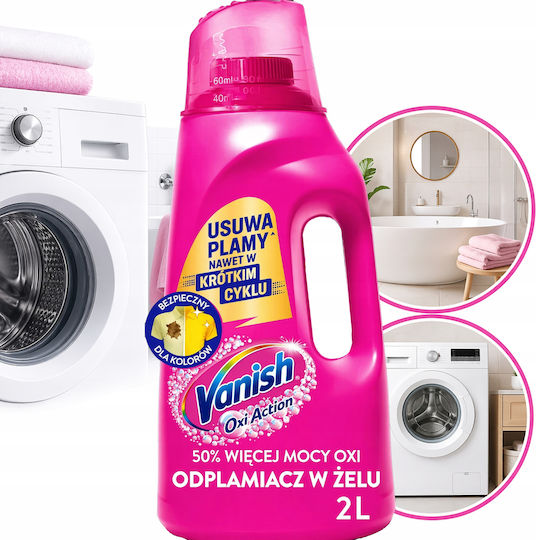 Vanish Oxi Action Gel Καθαριστικό Λεκέδων 2000ml