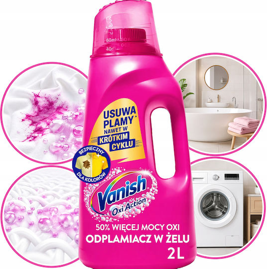 Vanish Oxi Action Gel Καθαριστικό Λεκέδων 2000ml