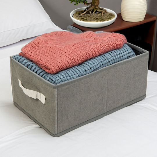 Alista Home Casetă Din Material Textil Gri 38.5x24x16.5cm Alista Home Casetă Din Material Textil Gri 38.5x24x16.5cm