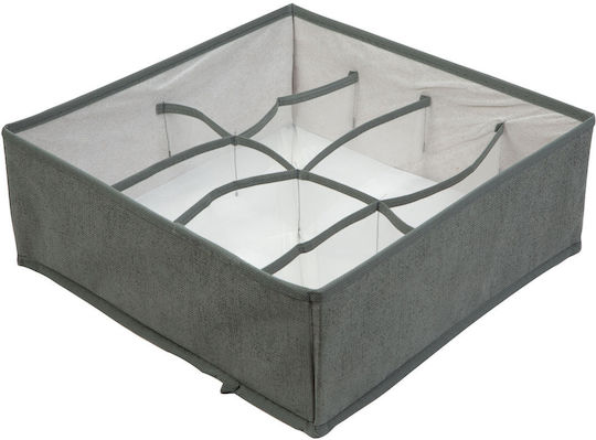 Alista Home Cutie Textilă de Depozitare pentru Cravate / Lenjerie Intimă / Centuri / Șosete în Culoare Gri 32x32x12cm