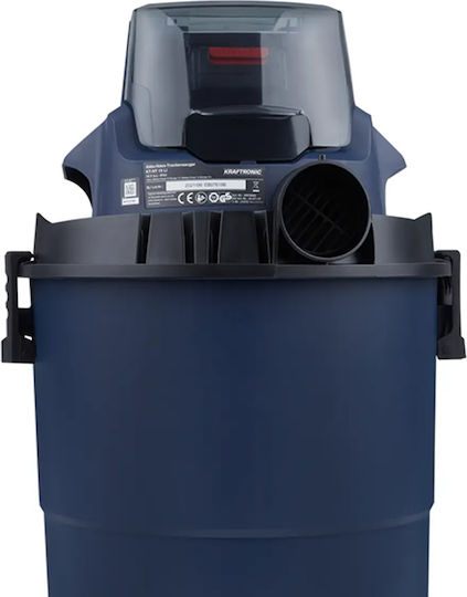 Einhell X102036 Επαναφορτιζόμενη Σκούπα Υγρών / Στερεών με Πλαστικό Κάδο 15lt Μπλε