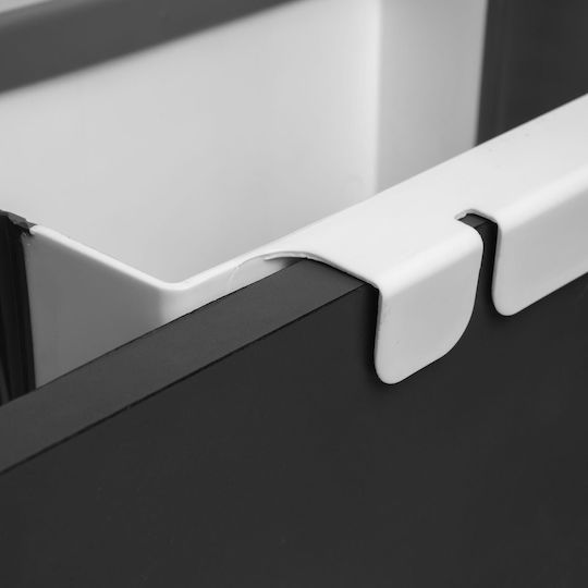 Alista Home Coș De Gunoi Pentru Dulap Din Plastic Alb 12lt
