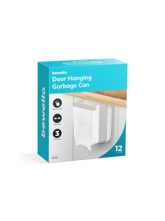 Alista Home Coș De Gunoi Pentru Dulap Din Plastic Alb 12lt