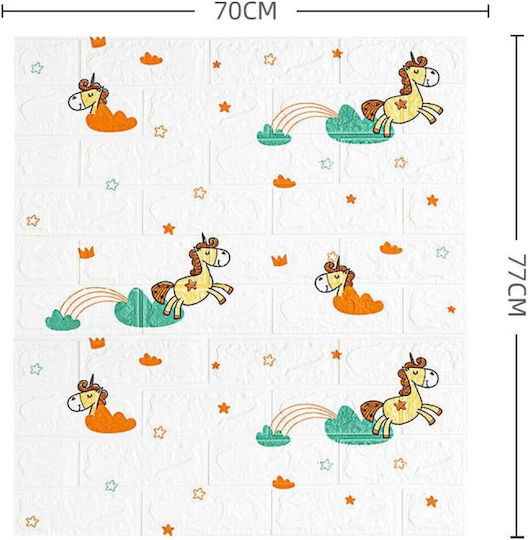 Alista Home Autocolant Decorativ 3D Pentru Perete Copii Spumă 1x77cm 10 Bucăți Alista Home Autocolant Decorativ 3D Pentru Perete Copii Spumă 1x77cm 10 Bucăți