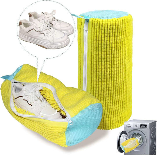 Wäschenetz Schuhe Reinigung Füllung 19x39cm Gelb 2 Stücke Wäschenetz Schuhe Reinigung Füllung 19x39cm Gelb 2 Stücke