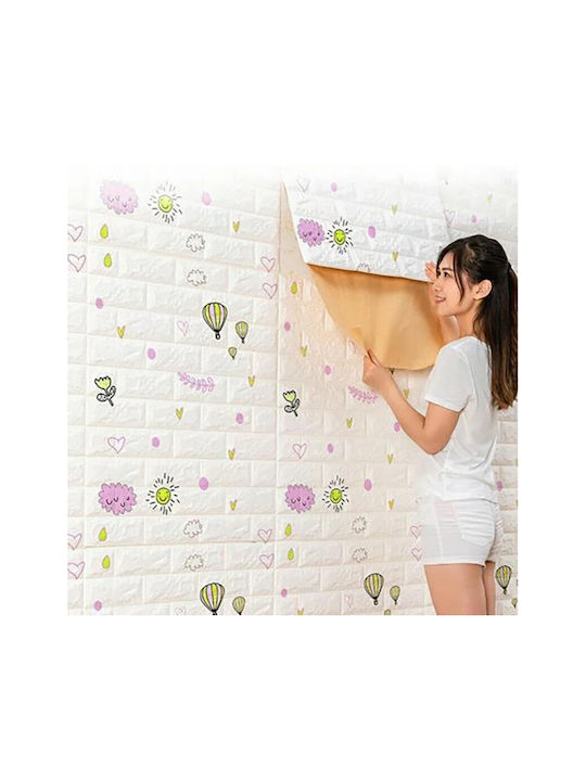 Alista Home Autocolant Decorativ 3D Pentru Perete Copii Spumă 1x77cm 10 Bucăți
