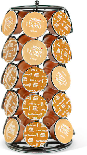 Dolce Gusto Coffee Capsule Holder 35 Capsules Rotating Metal Black Organizer Espresso Machine Dolce Gusto Coffee Capsule Holder 35 Capsules Rotating Metal Black Organizer Espresso Machine