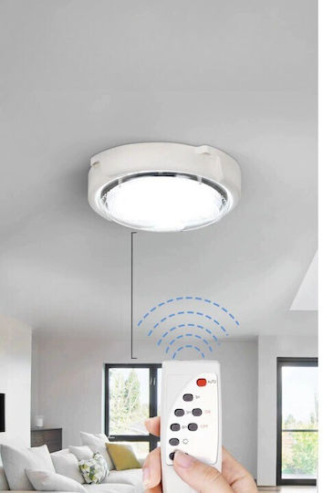 Alista Home Lampă Solară Suspendată 30W 2700lm Alb Rece 6000K cu Telecomandă 12x13cm