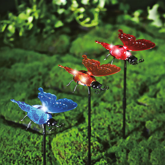 Alista Home Set 4 Lampi Solare Floare Albastre cu Fotocelul IP44