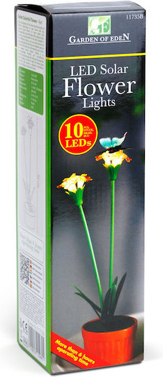 Alista Home Lampă Solară Floare Roșie cu Fotocelul IP44 8x8x32cm