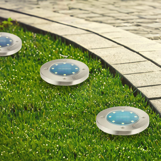 LED Set of 4 Spiked Solar Lights with Motion Sensor
