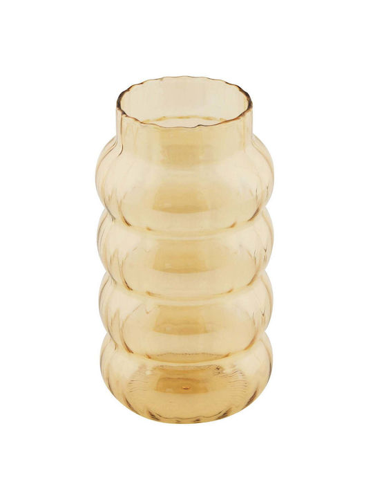 SteweHome SteweHome Dekorative Vase Glas Gelbe Y19cm