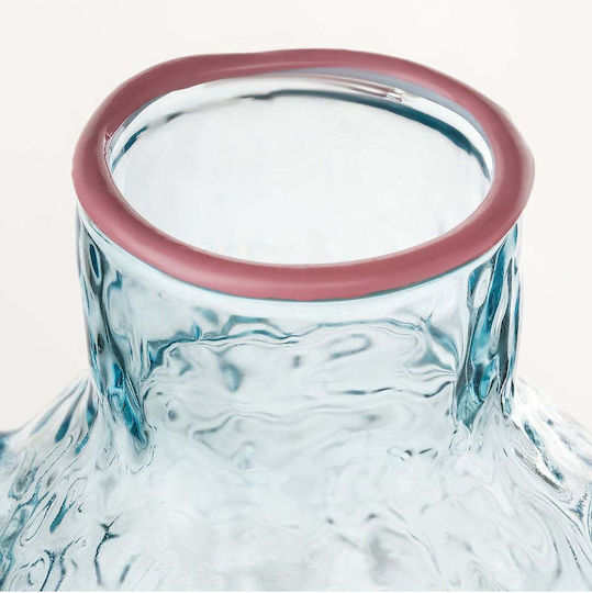 SteweHome Decorative Multicolour Glass Vase