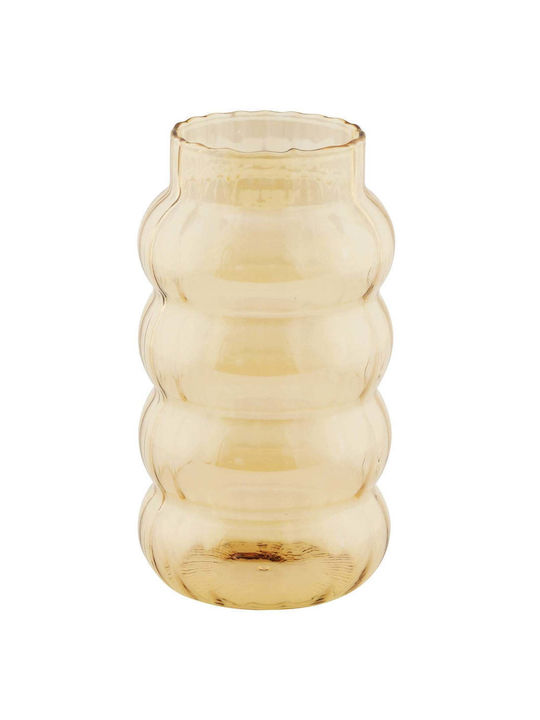 SteweHome SteweHome Dekorative Vase Glas Gelbe Y19cm