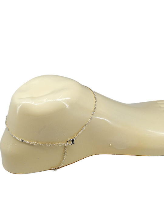 Elegant Curb Fußarmband Kette K.ank23-157