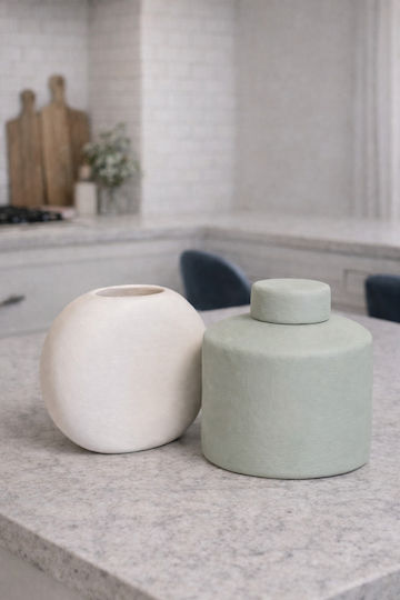 SteweHome Set Decorative Multicolour Ceramic Vases 16xH21cm 2 Pieces