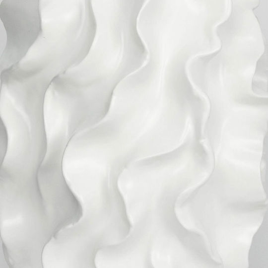 SteweHome Decorative Vase Ceramic White Y30cm