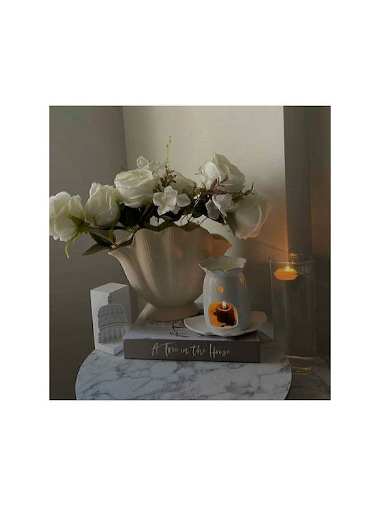SteweHome Διακοσμητικό Βάζο Μπεζ 24x11xΥ30cm
