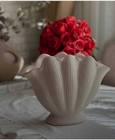 SteweHome Vază Decorativă Bej 24x11xÎ30cm