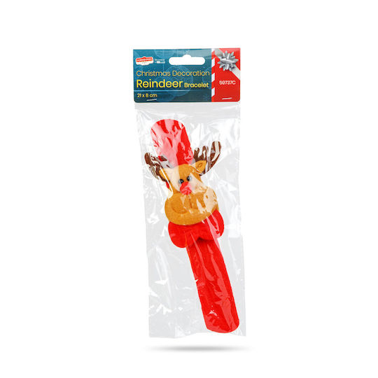 Christmas Bracelet Bun Accessory 21x8 Cm Reindeer Design Flexible Band