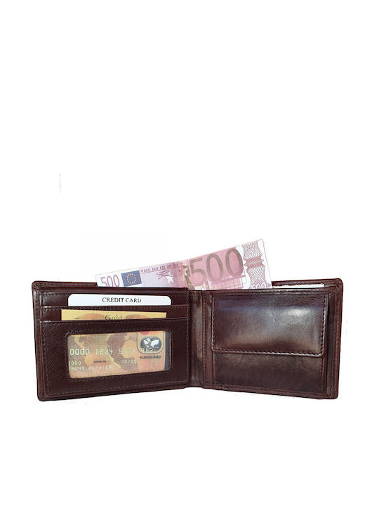 Δερμάτινο Ανδρικό Πορτοφόλι με RFID Καφέ
