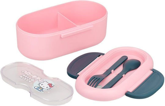 Paladone Kunststoff Kinderlebensmittelbehälter Abendessen-Set Hello Kitty