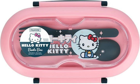Paladone Kunststoff Kinderlebensmittelbehälter Abendessen-Set Hello Kitty