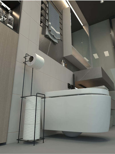 SteweHome SteweHome Badezimmerbox mit Saugnapf Metallisch Schwarz
