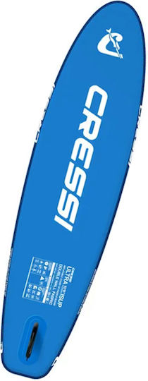 CressiSub Ultra 10'6" Aufblasbare SUP Board Kayak mit Länge 3,23m Blau