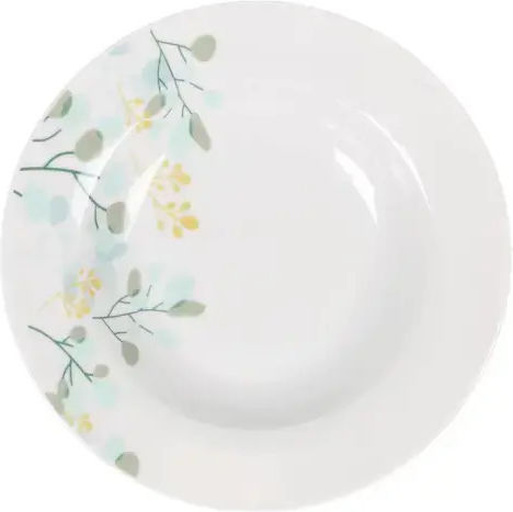 La Mediterranea Alb Ceramică Set de Vase 18buc