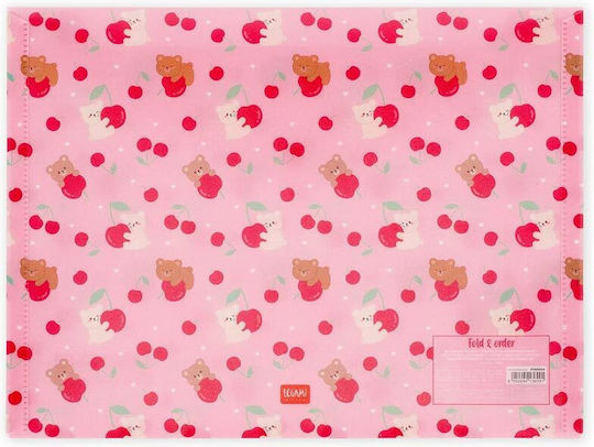 Φάκελος Κουμπί Α4 Fold & Order Teddy Cherry Pfb0004 Legami