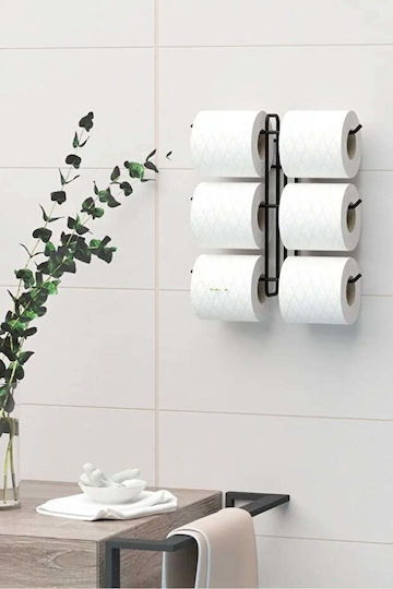 SteweHome Suport De Hârtie Metalic Negru 5210357162657