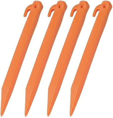 Hupa Σετ Πασσαλάκια Σχοινάκια 4 Τμχ Orange Πορτοκαλί 50-3022-04_1