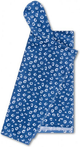 Fresk Essentials Swe-2023se1448 Blue Leopard 65x65cm Poncho