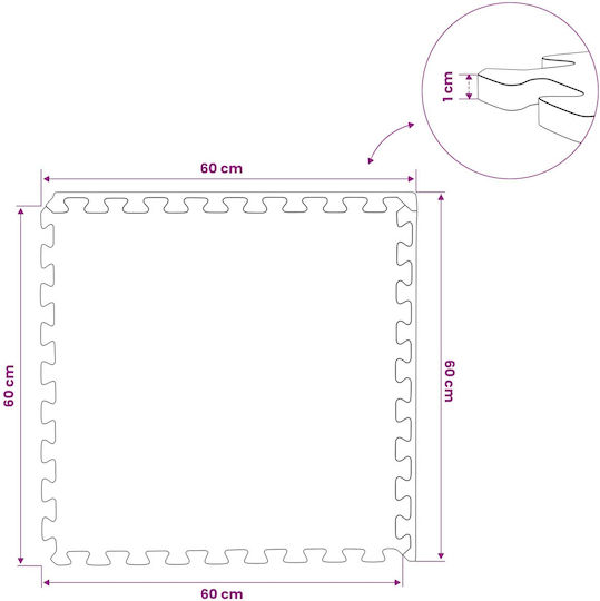 vidaXL Pool Accessories 60x60x1 cm Grey