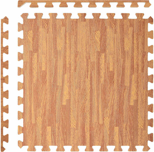 vidaXL Аксесоари за Басейн от Дърво 60x60x2см Кафяв