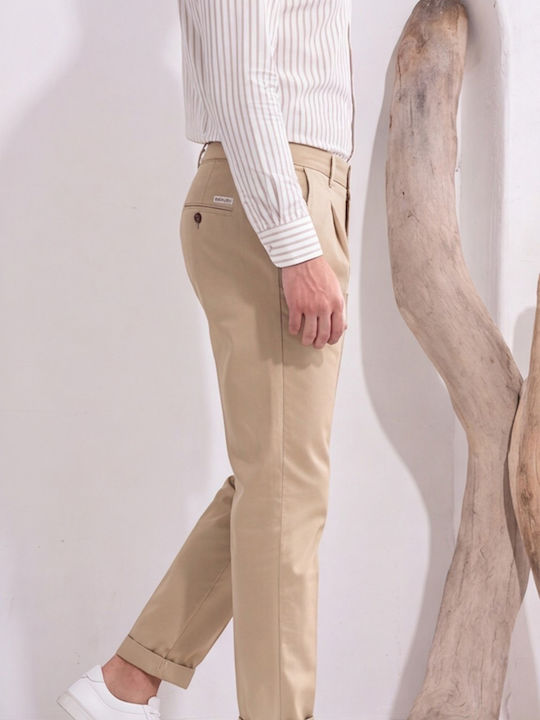 Παντελόνι Chino σε Slim Εφαρμογή Μπεζ