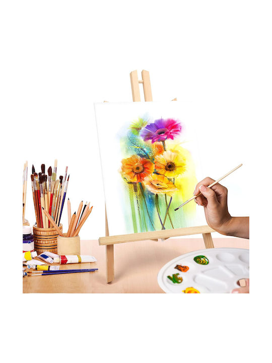 Set 4 Șevalete Din Lemn Belle Vous Înălțime 40cm Pânză 23x30cm Pliabil