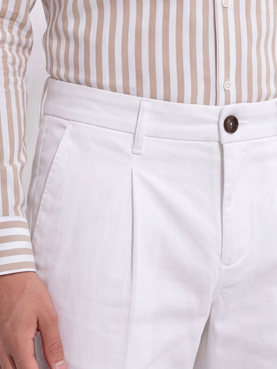 Παντελόνι Chino σε Slim Εφαρμογή Λευκό
